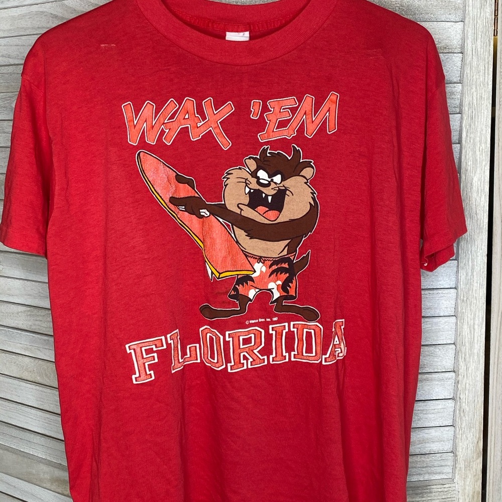 ❌SOLD❌Vintage Tasmanian Devil T Shirt Sufer Florid